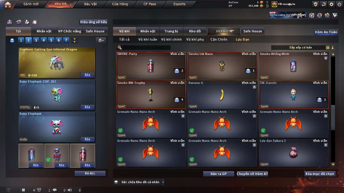 shop acc cf uy tin gia re